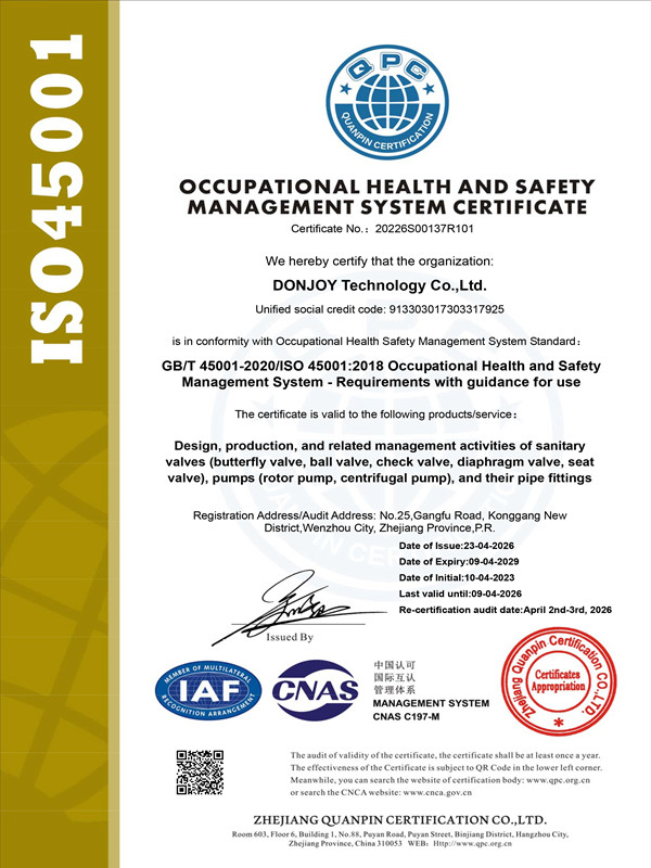 CERTIFICADO DEL SISTEMA DE GESTIÓN DE SEGURIDAD Y SALUD OCUPACIONAL